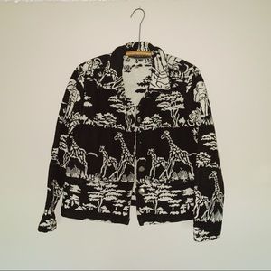 90’s Vintage Animal Print Coat